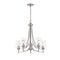 Z-Lite Joliet 5 Light Chandelier, Brushed Nickel & Clear 473-5BN - alternate 6